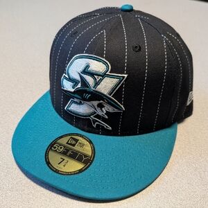 San Jose Sharks NHL New Era 59FIFTY 5950 Fitted Hat Cap Men's Size 7 3/4